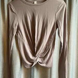 Women's Long Sleeve Twist Front Top - pale purple Lululemon 4